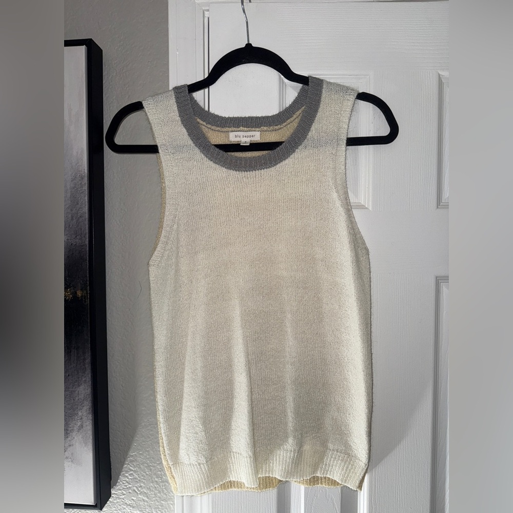 Blu Pepper Cream KnitTop - Picture 5 of 6